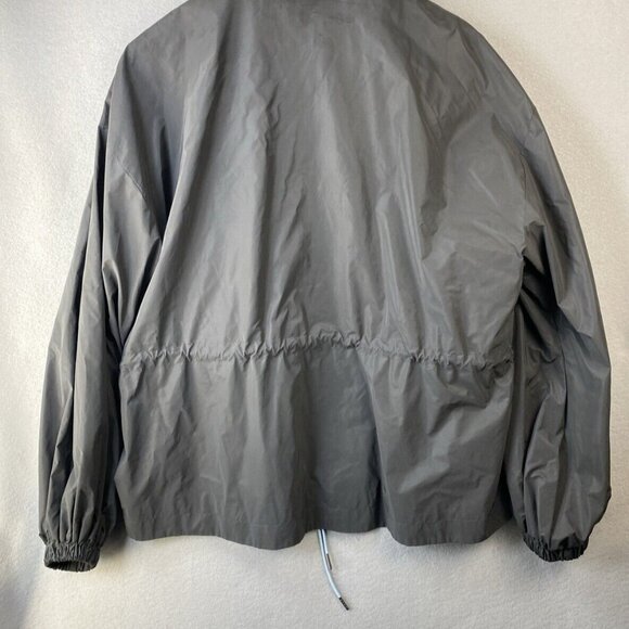 Fabletics Willow Reflective Jacket Womens XL Windbreaker Bomber Gray Stained - Picture 9 of 11